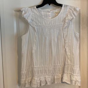 Matilda Jane White Ruffle Top